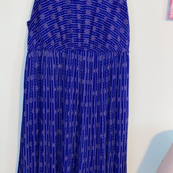 Torrid Sleeveless Blue Floral MIDI Dress Size 1 - Picture 2 of 5